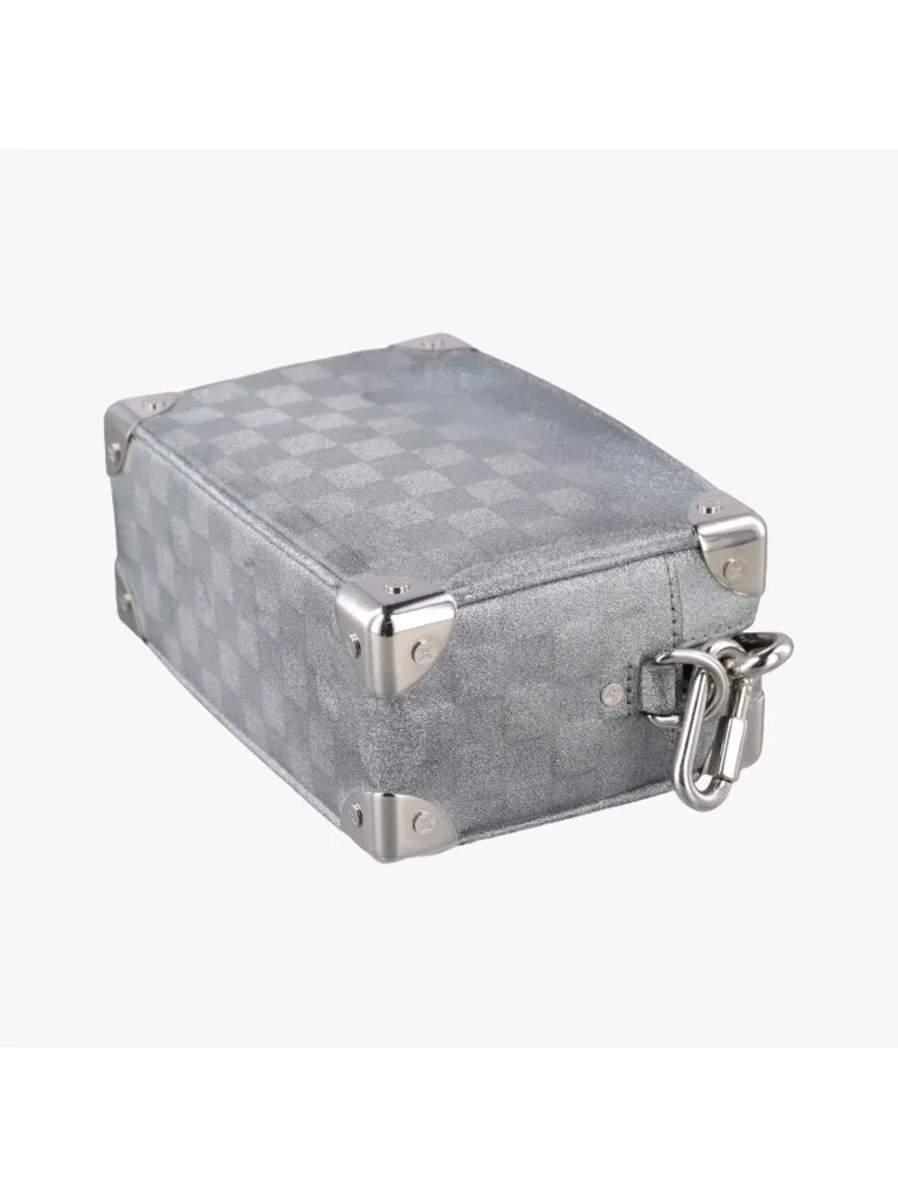 Louis Vuitton Mini Soft Trunk Silver Leather